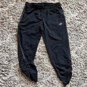 Adidas Triple Stripe Joggers with ruching